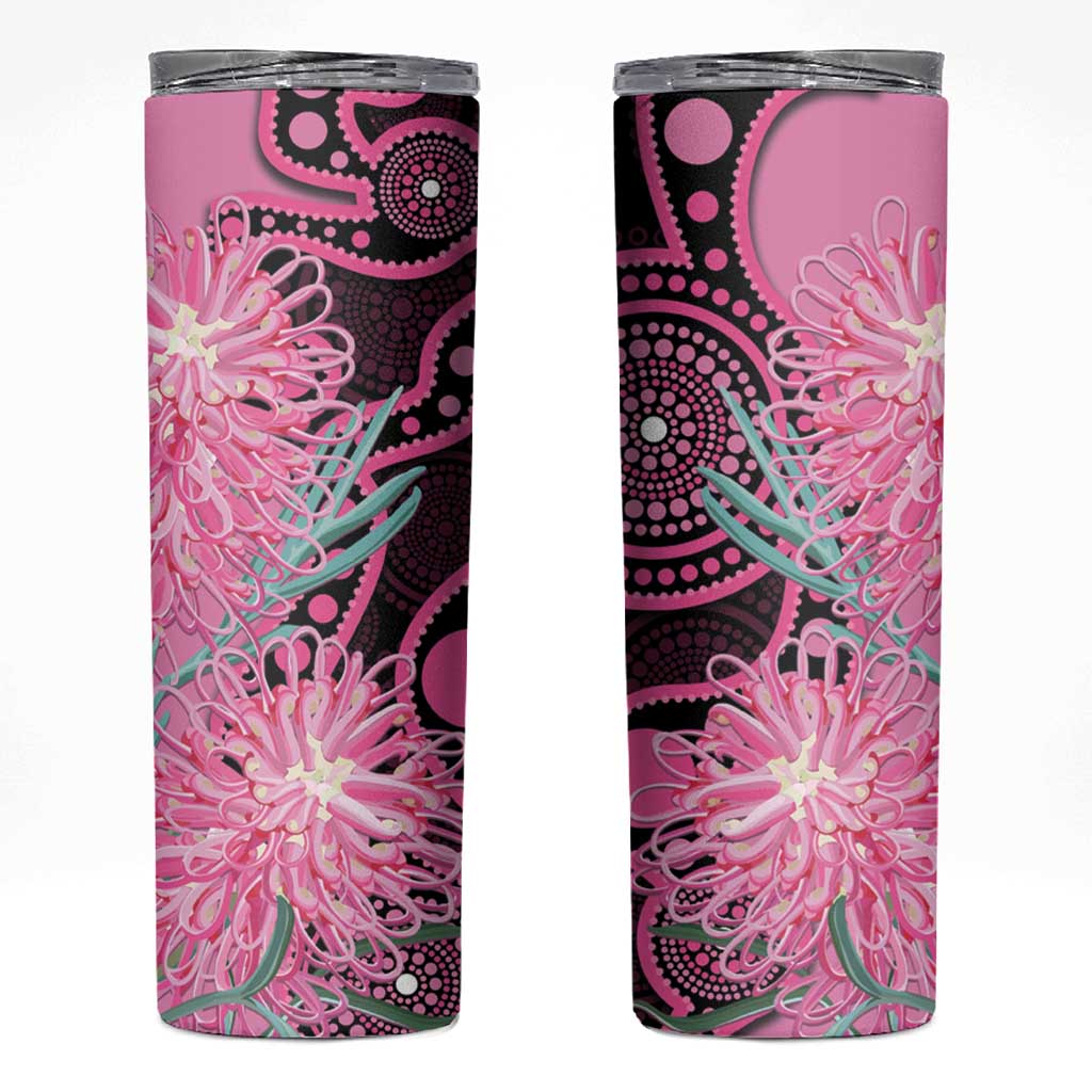 Australia Grevillea Skinny Tumbler Aussie Native Spider Flower Indigenous Art