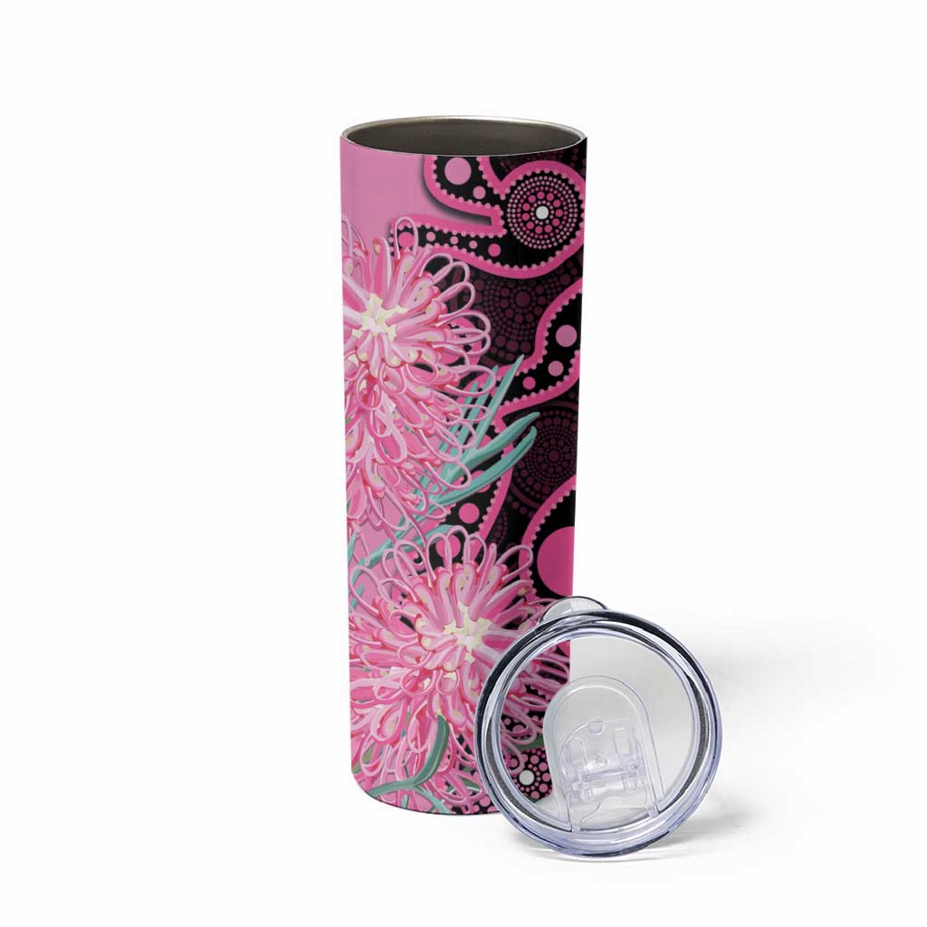 Australia Grevillea Skinny Tumbler Aussie Native Spider Flower Indigenous Art