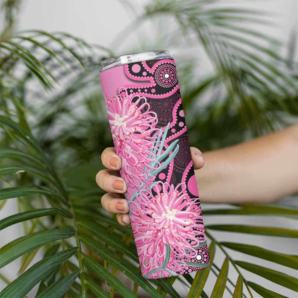 Australia Grevillea Skinny Tumbler Aussie Native Spider Flower Indigenous Art