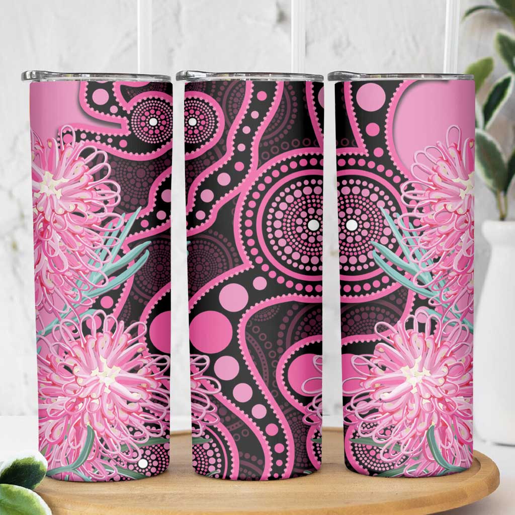 Australia Grevillea Skinny Tumbler Aussie Native Spider Flower Indigenous Art