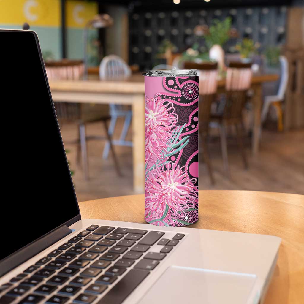 Australia Grevillea Skinny Tumbler Aussie Native Spider Flower Indigenous Art