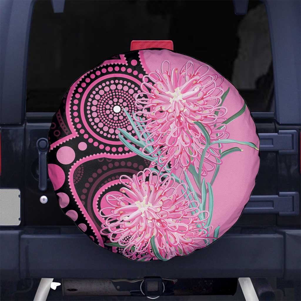 Australia Grevillea Spare Tire Cover Aussie Native Spider Flower Indigenous Art