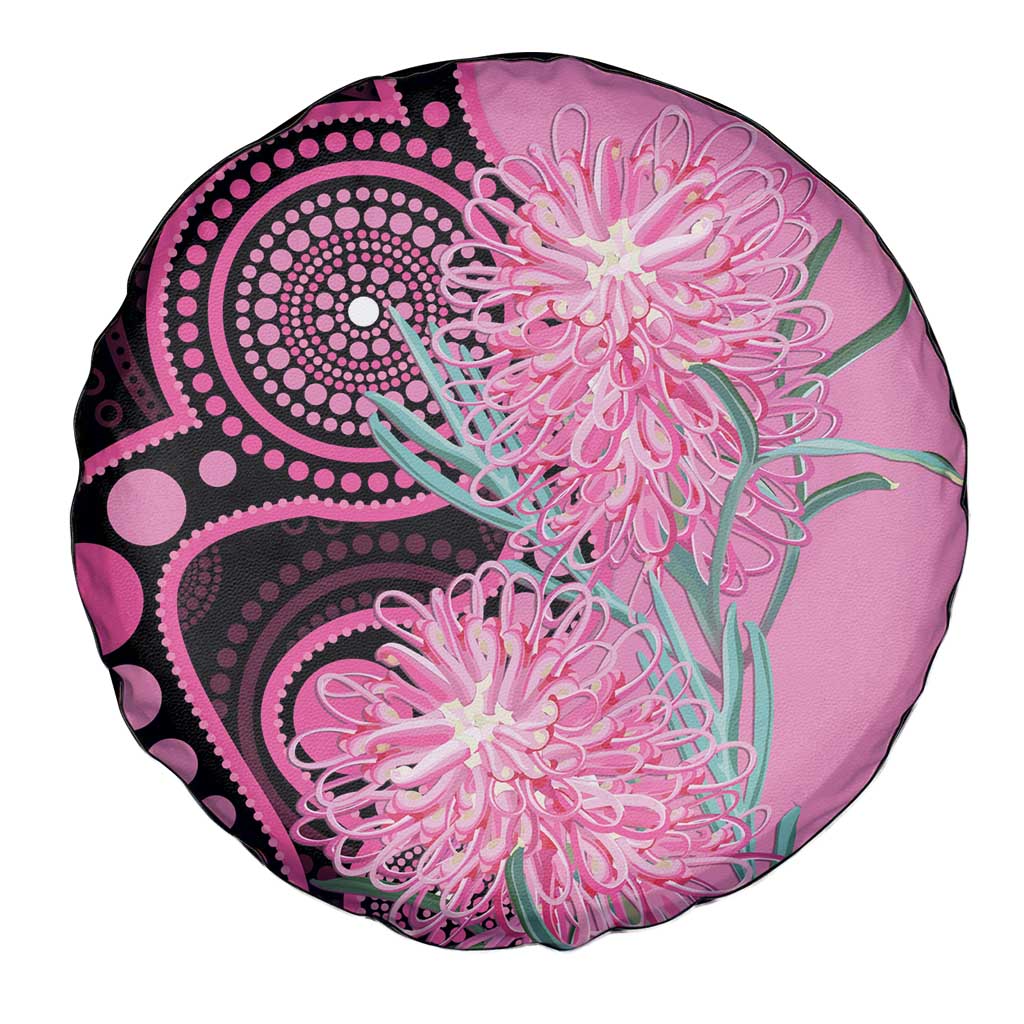 Australia Grevillea Spare Tire Cover Aussie Native Spider Flower Indigenous Art