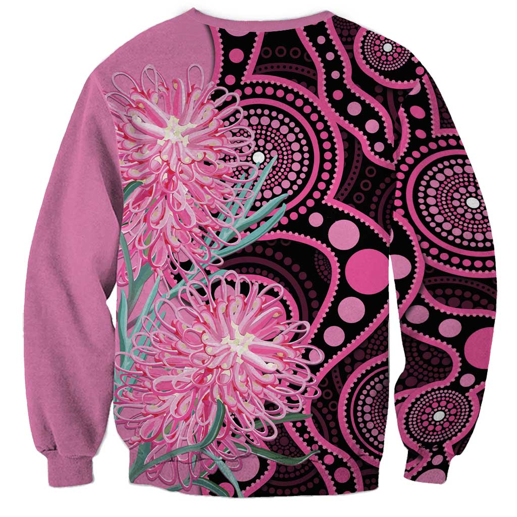 Australia Grevillea Sweatshirt Aussie Native Spider Flower Indigenous Art