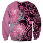 Australia Grevillea Sweatshirt Aussie Native Spider Flower Indigenous Art