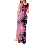 Australia Grevillea Tank Maxi Dress Aussie Native Spider Flower Indigenous Art