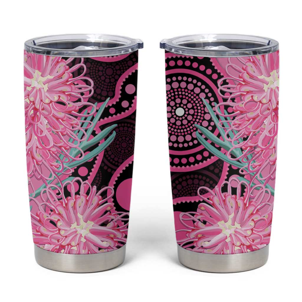 Australia Grevillea Tumbler Cup Aussie Native Spider Flower Indigenous Art