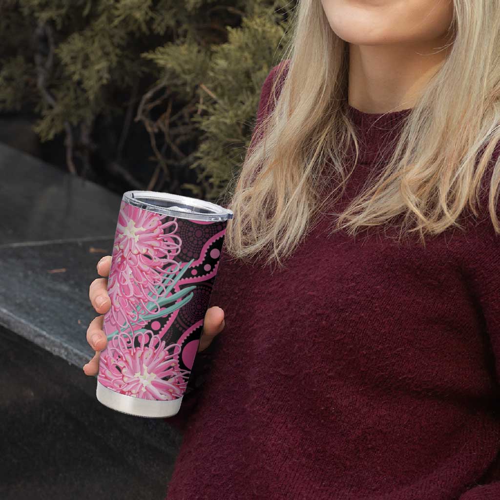 Australia Grevillea Tumbler Cup Aussie Native Spider Flower Indigenous Art