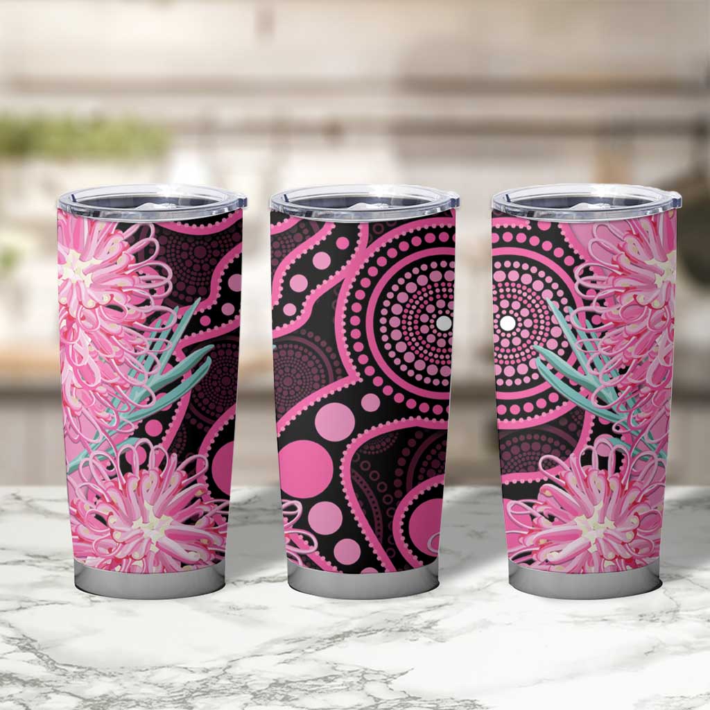Australia Grevillea Tumbler Cup Aussie Native Spider Flower Indigenous Art