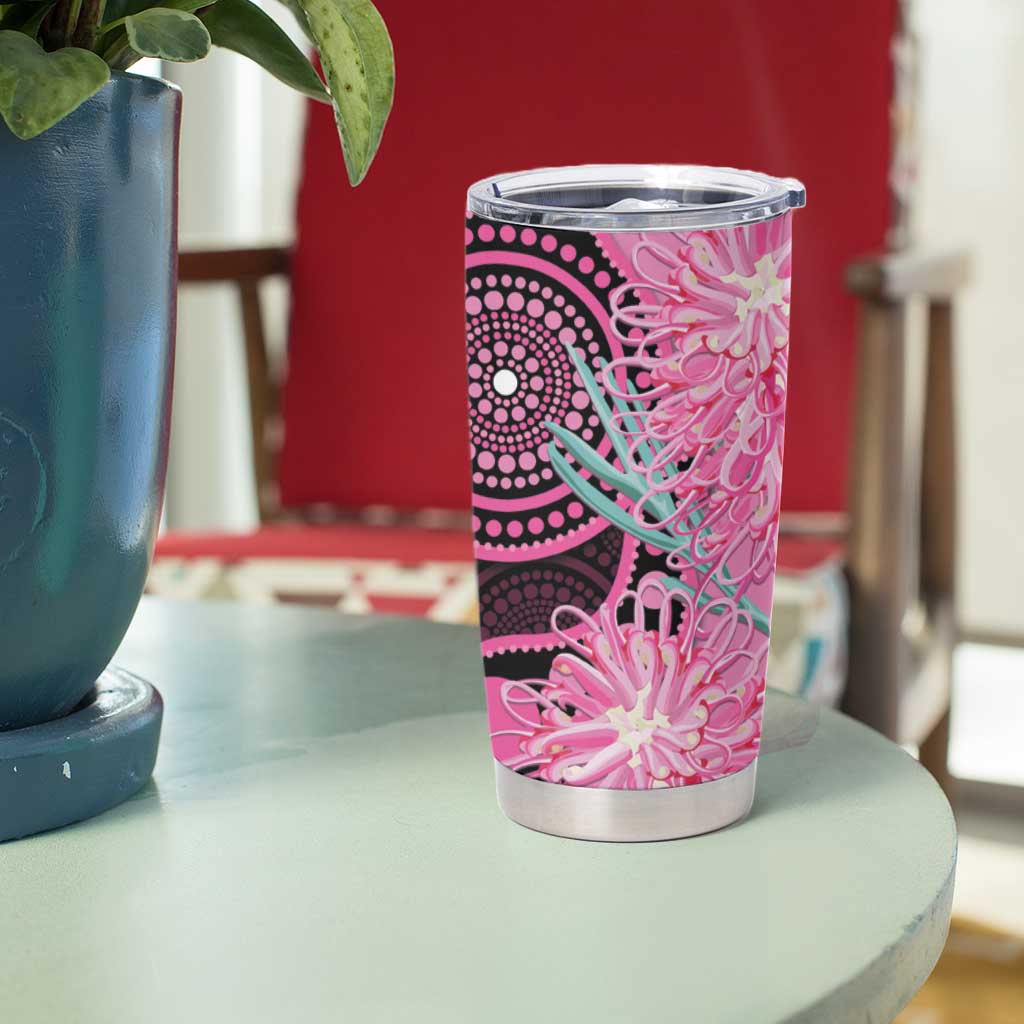 Australia Grevillea Tumbler Cup Aussie Native Spider Flower Indigenous Art