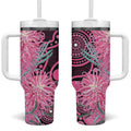 Australia Grevillea Tumbler With Handle Aussie Native Spider Flower Indigenous Art