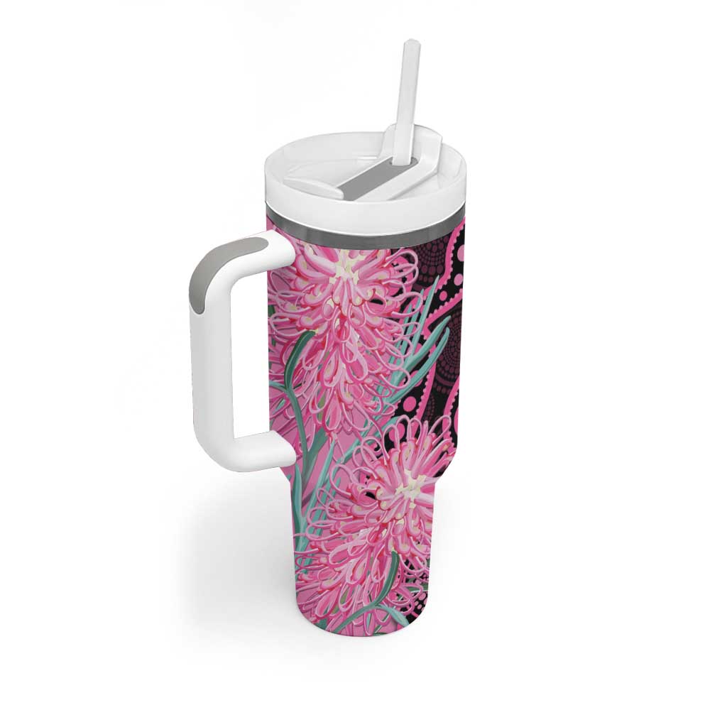 Australia Grevillea Tumbler With Handle Aussie Native Spider Flower Indigenous Art
