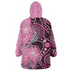 Australia Grevillea Wearable Blanket Hoodie Aussie Native Spider Flower Indigenous Art