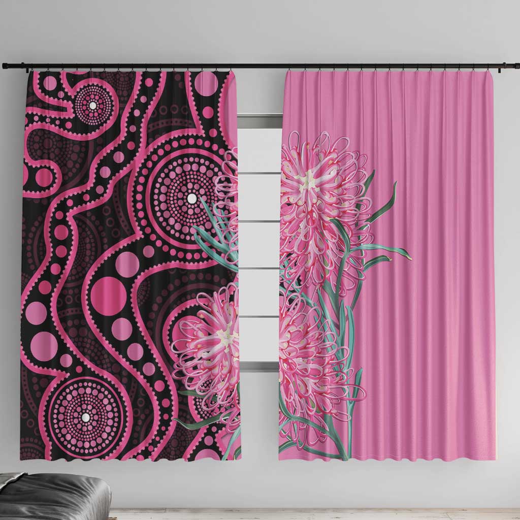 Australia Grevillea Window Curtain Aussie Native Spider Flower Indigenous Art