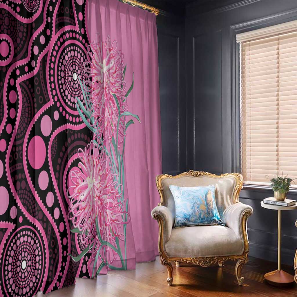 Australia Grevillea Window Curtain Aussie Native Spider Flower Indigenous Art