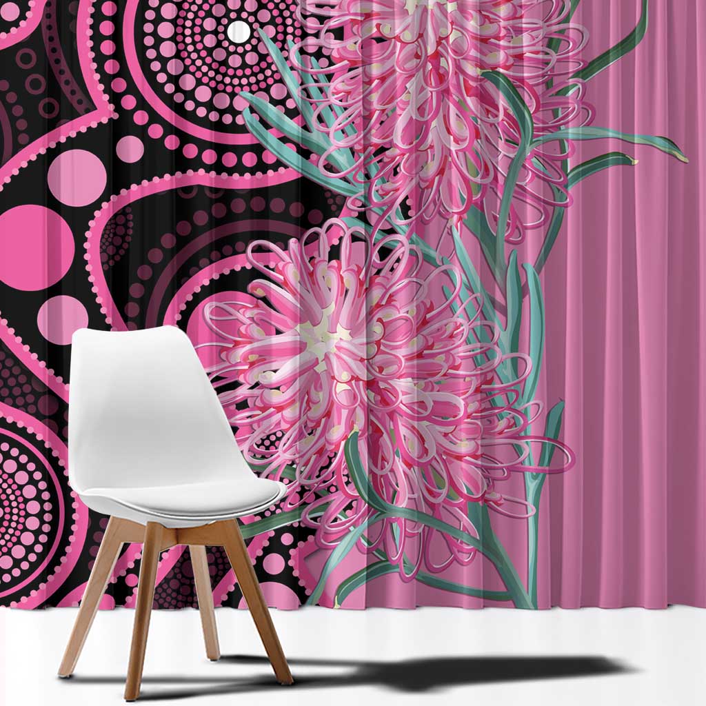 Australia Grevillea Window Curtain Aussie Native Spider Flower Indigenous Art