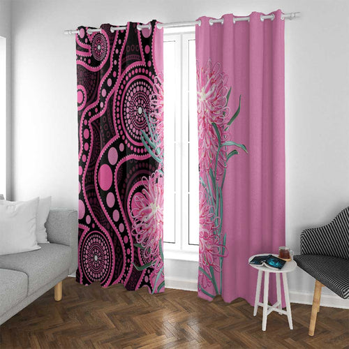 Australia Grevillea Window Curtain Aussie Native Spider Flower Indigenous Art