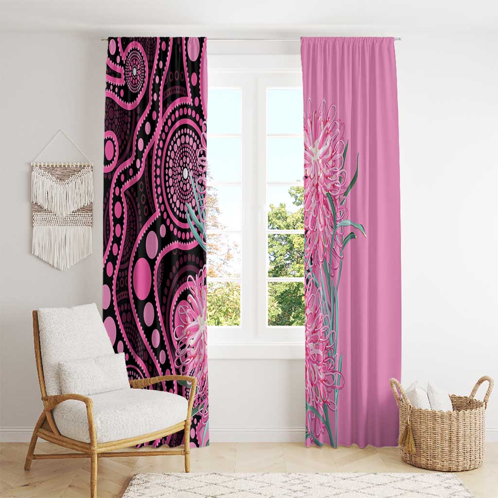 Australia Grevillea Window Curtain Aussie Native Spider Flower Indigenous Art