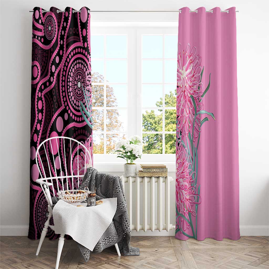 Australia Grevillea Window Curtain Aussie Native Spider Flower Indigenous Art