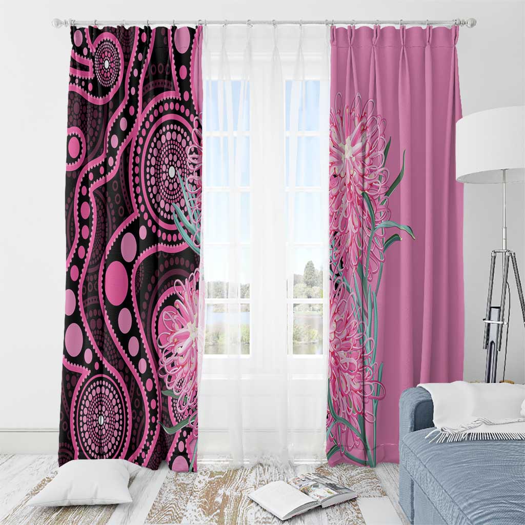 Australia Grevillea Window Curtain Aussie Native Spider Flower Indigenous Art