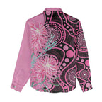 Australia Grevillea Women Casual Shirt Aussie Native Spider Flower Indigenous Art