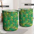 Australia Billy Buttons Laundry Basket Aussie Pycnosorus Kangaroo Seamless Style