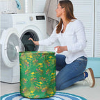 Australia Billy Buttons Laundry Basket Aussie Pycnosorus Kangaroo Seamless Style