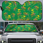 Australia Billy Buttons Auto Sun Shade Aussie Pycnosorus Kangaroo Seamless Style