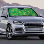 Australia Billy Buttons Auto Sun Shade Aussie Pycnosorus Kangaroo Seamless Style