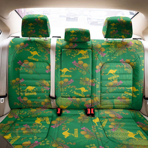 Australia Billy Buttons Back Car Seat Cover Aussie Pycnosorus Kangaroo Seamless Style