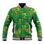 Australia Billy Buttons Baseball Jacket Aussie Pycnosorus Kangaroo Seamless Style