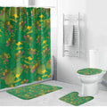 Australia Billy Buttons Bathroom Set Aussie Pycnosorus Kangaroo Seamless Style