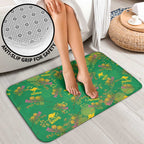 Australia Billy Buttons Bathroom Set Aussie Pycnosorus Kangaroo Seamless Style