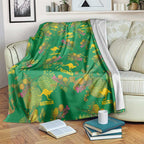 Australia Billy Buttons Blanket Aussie Pycnosorus Kangaroo Seamless Style