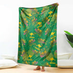 Australia Billy Buttons Blanket Aussie Pycnosorus Kangaroo Seamless Style