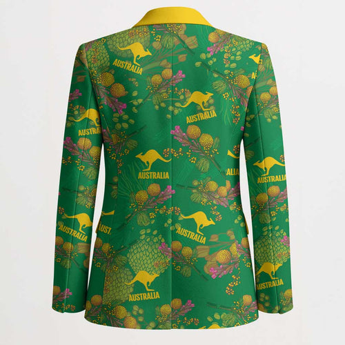 Australia Billy Buttons Blazer Aussie Pycnosorus Kangaroo Seamless Style