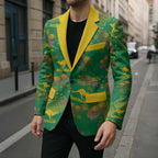 Australia Billy Buttons Blazer Aussie Pycnosorus Kangaroo Seamless Style