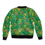 Australia Billy Buttons Bomber Jacket Aussie Pycnosorus Kangaroo Seamless Style