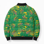 Australia Billy Buttons Bomber Puffer Jacket Aussie Pycnosorus Kangaroo Seamless Style