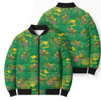 Australia Billy Buttons Bomber Puffer Jacket Aussie Pycnosorus Kangaroo Seamless Style