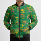 Australia Billy Buttons Bomber Puffer Jacket Aussie Pycnosorus Kangaroo Seamless Style