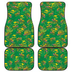 Australia Billy Buttons Car Mats Aussie Pycnosorus Kangaroo Seamless Style