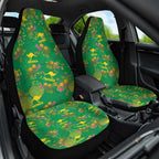 Australia Billy Buttons Car Seat Cover Aussie Pycnosorus Kangaroo Seamless Style