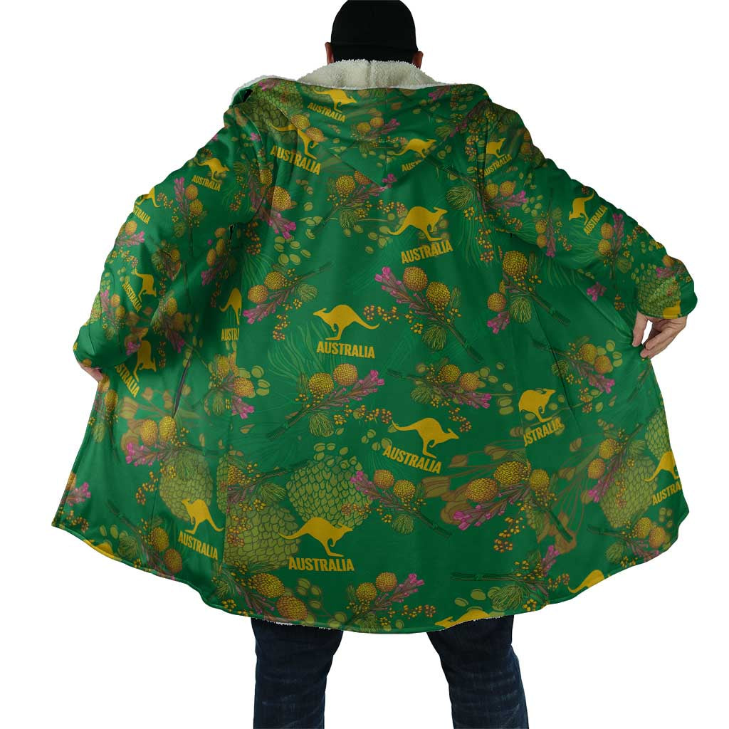 Australia Billy Buttons Cloak Aussie Pycnosorus Kangaroo Seamless Style
