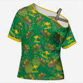 Australia Billy Buttons Cross Shoulder Shirt Aussie Pycnosorus Kangaroo Seamless Style