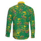 Australia Billy Buttons Family Matching Puletasi and Hawaiian Shirt Aussie Pycnosorus Kangaroo Seamless Style