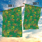 Australia Billy Buttons Garden Flag Aussie Pycnosorus Kangaroo Seamless Style