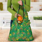 Australia Billy Buttons Grocery Bag Aussie Pycnosorus Kangaroo Seamless Style