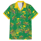 Australia Billy Buttons Hawaiian Shirt Aussie Pycnosorus Kangaroo Seamless Style