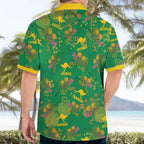 Australia Billy Buttons Hawaiian Shirt Aussie Pycnosorus Kangaroo Seamless Style